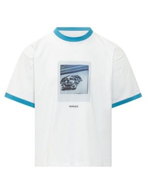Versace Stylish Print T-Shirt - Blue