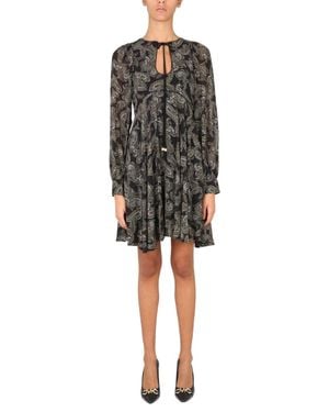 MICHAEL Michael Kors Paisley Print Mini Dress - Black