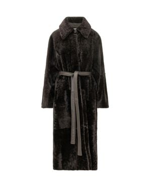 Blancha Lightweight Astrakhan Jacket - Black