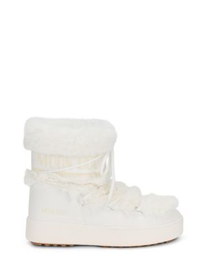 Moon Boot Icon Low Mini Eco-Fur Boot For - White