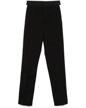 MERYLL ROGGE Virgin Wool Straight Leg Pants - Black