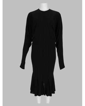 Jacquemus Sculpted Draped Dress - Black
