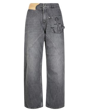 JW Anderson Twisted Workwear Jeans For - Gray
