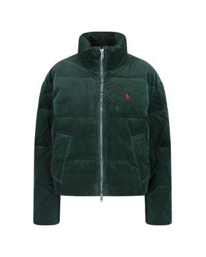 Polo Ralph Lauren Quilted Corduroy Puffer Jacket - Green