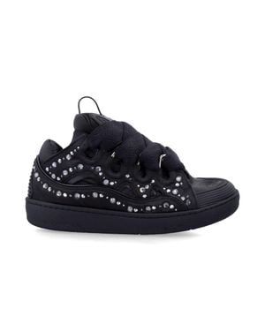 Lanvin Embellished Lace-Up Sneaker - Blue