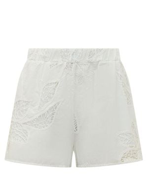 Sundek Waistband Mini Shorts - White