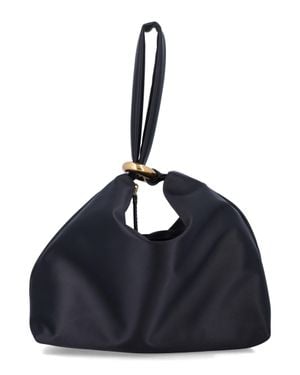 By Malene Birger Hobo Tote Bag With Ring Handle - Blue