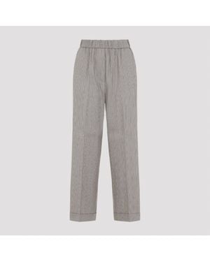 Peserico Straight Pants - Gray