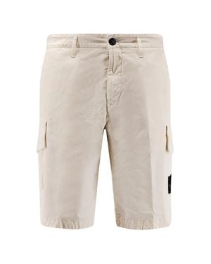Stone Island Cotton Shorts - White