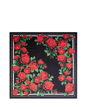Dolce & Gabbana Foulard-Style Silk Scarf 90X90 - Red