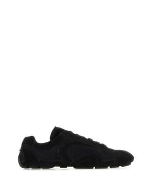 Prada Suede And Mesh Montecarlo Re-Edition 2005 Sneakers - Black