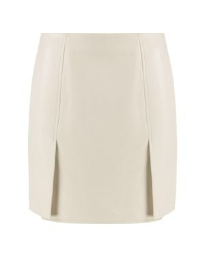 Tod's Mini Skirt Ovine Leather - Natural