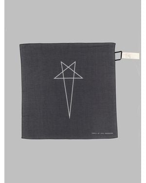 Rick Owens Cotton Foulard Scarf - Gray