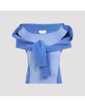 McQueen Wrap Sweater - Blue