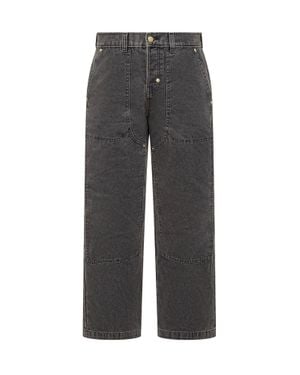 Dickies Threads Straight Leg Cotton Paint Pants - Gray