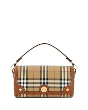 Burberry Top Handle Note Bag - Metallic