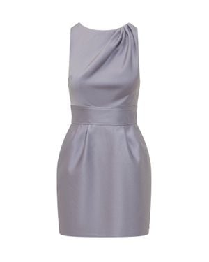 Elisabetta Franchi Chic Draped Mini Suit - Purple