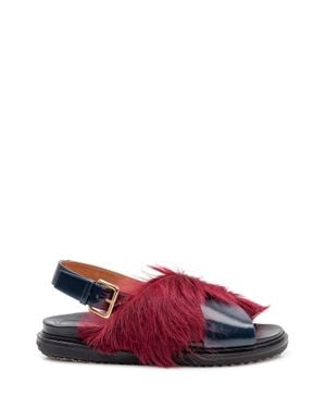 Marni Color Block Sandals - Red