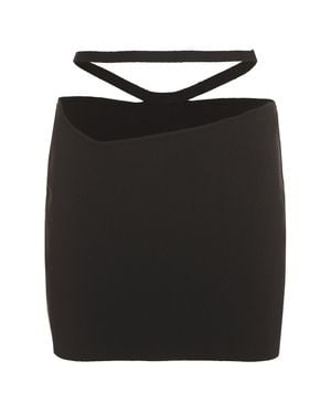 ANDREADAMO Knitted Mini Skirt - Black