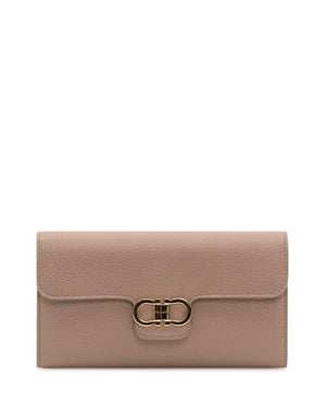 Ferragamo Wallet On Chain - Brown