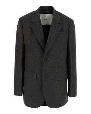 DUNST Classic 2-Button Wool-Cashmere Blazer For - Black