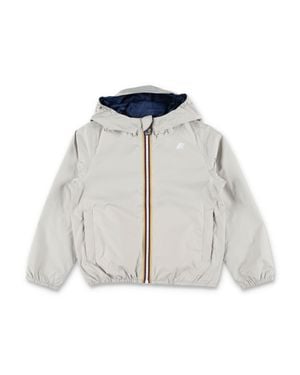 K-Way Reversible Mini Jacket For Boys - White