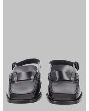 Hereu Leather Sandals Sineu Lambskin - Gray