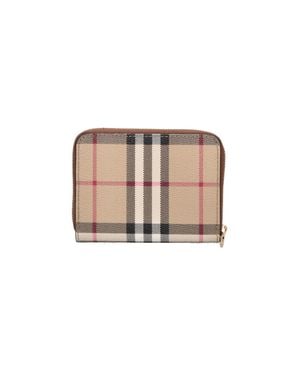Burberry Zip-Around Wallet - White