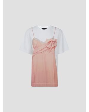 Simone Rocha Bow Sash Slip Dress - White