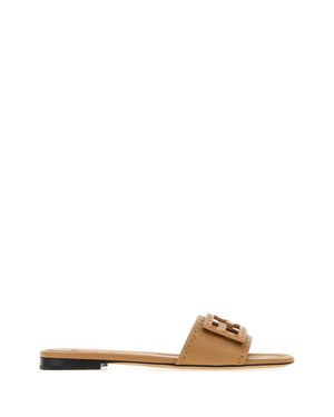 Fendi Slip On Flats - Natural