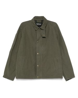 Barbour Stylish Front Press-Stud And Zip Fastening Coat For - Green
