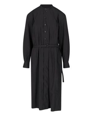 Lemaire Belted Shirt Dress - Black