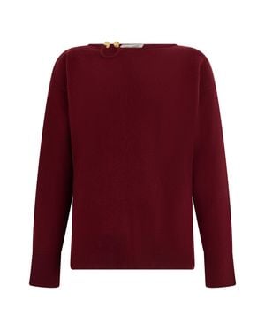 Alberta Ferretti Sweater With Detail - Red
