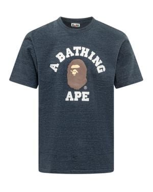 A Bathing Ape Graphic Front T-Shirt Edition - Blue