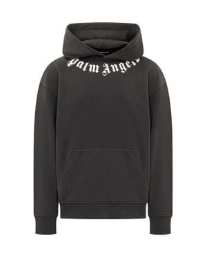 Palm Angels Palm Logo Regular Neck Hoodie - Black