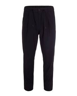 Herno Regular Fit Ultra-Light Stretch Nylon Pants - Blue