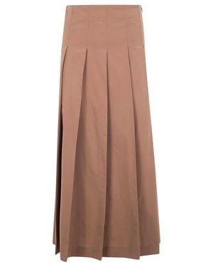 Rohe Midi Pleated Skirt - Brown