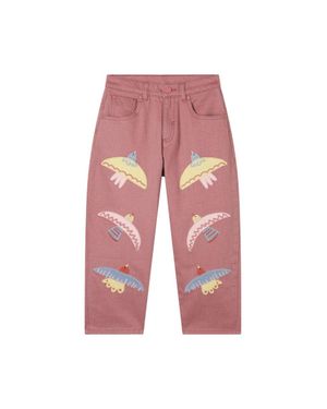 Stella McCartney Stella Mc Cartney Pants "Birds" - Red