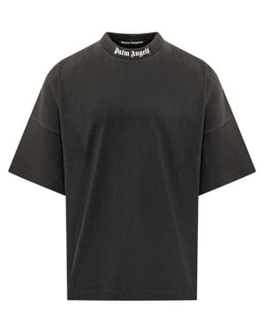 Palm Angels Classic Logo Over Tee - Black