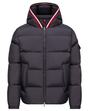 Moncler Down-Filled Hooded Puffer Jacket With Adjustable Fit - Blue