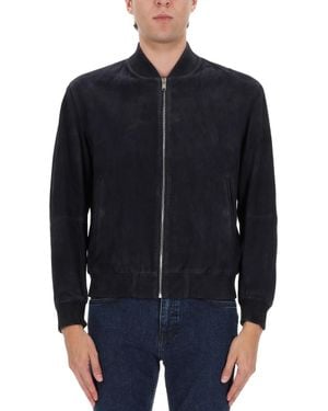 BOSS Leather Jacket - Blue