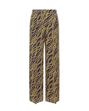MICHAEL Michael Kors Paintntaloni Chain Pants - Natural