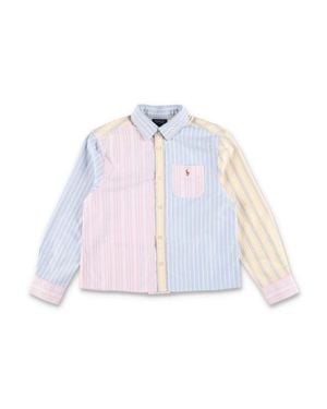 Polo Ralph Lauren Playful Cotton Striped Fun Shirt - White