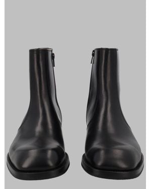 Lemaire Stivaletto Con Cerniera - Black
