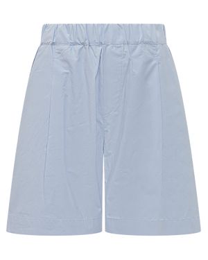 A PAPER KID Chic Bermuda Shorts - Blue