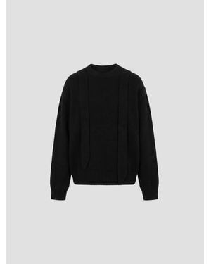 Sacai Wool Knit Pullover - Black