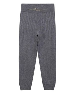 Chloé Sophisticated Waistband With Signature Chain And Pockets - Gray