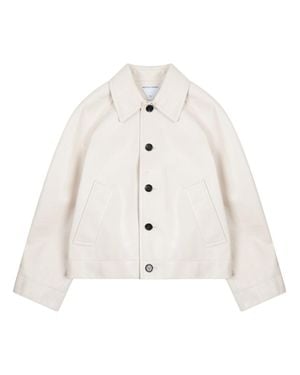Bottega Veneta Leather Jacket - White
