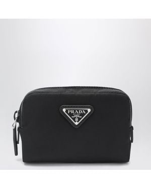 Prada Mini Re-Nylon Pouch Necessaire - Black