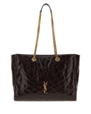Saint Laurent Ysl Bo Niki Shop E/W - Black